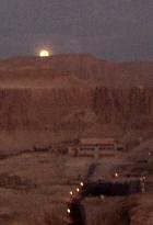 Moonset over Thebes