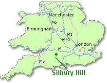 Map of Silbury Hill